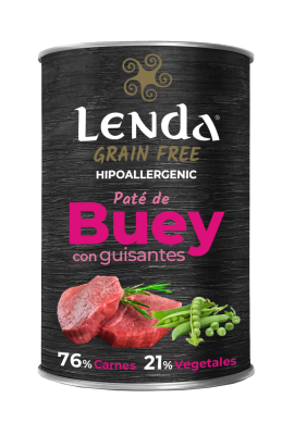 Paté de buey con guisantes 400gr