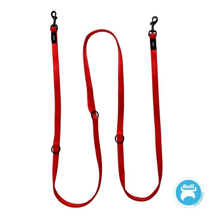 BULL RAMAL ADIESTRAMIENTO MULTIPOSICIONES (ROJO 280 X 2 CM)