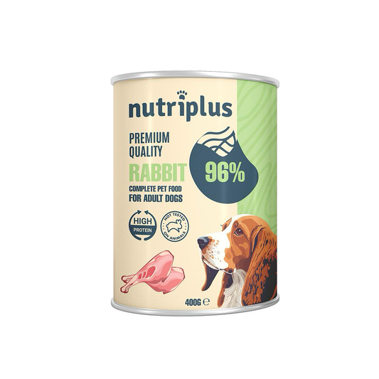 NutriPlus Perros Comida Húmeda Conejo 400 g